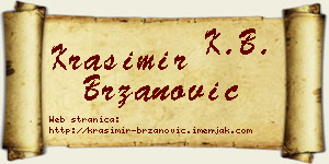 Krasimir Brzanović vizit kartica